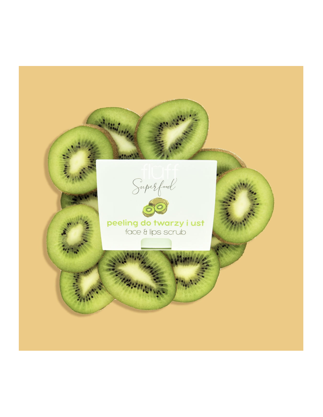 Fluff ''Kiwi'' Face & Lip Scrub 80gr