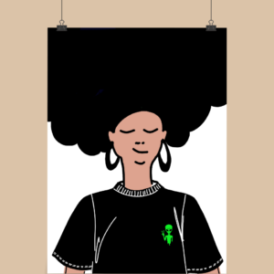 Blackblom Afro Poster