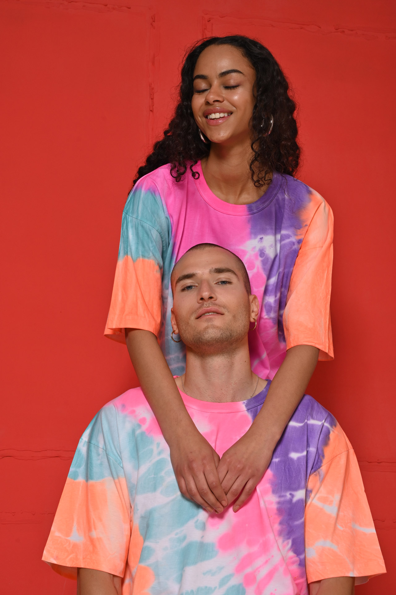 Tie dye tshirt dress