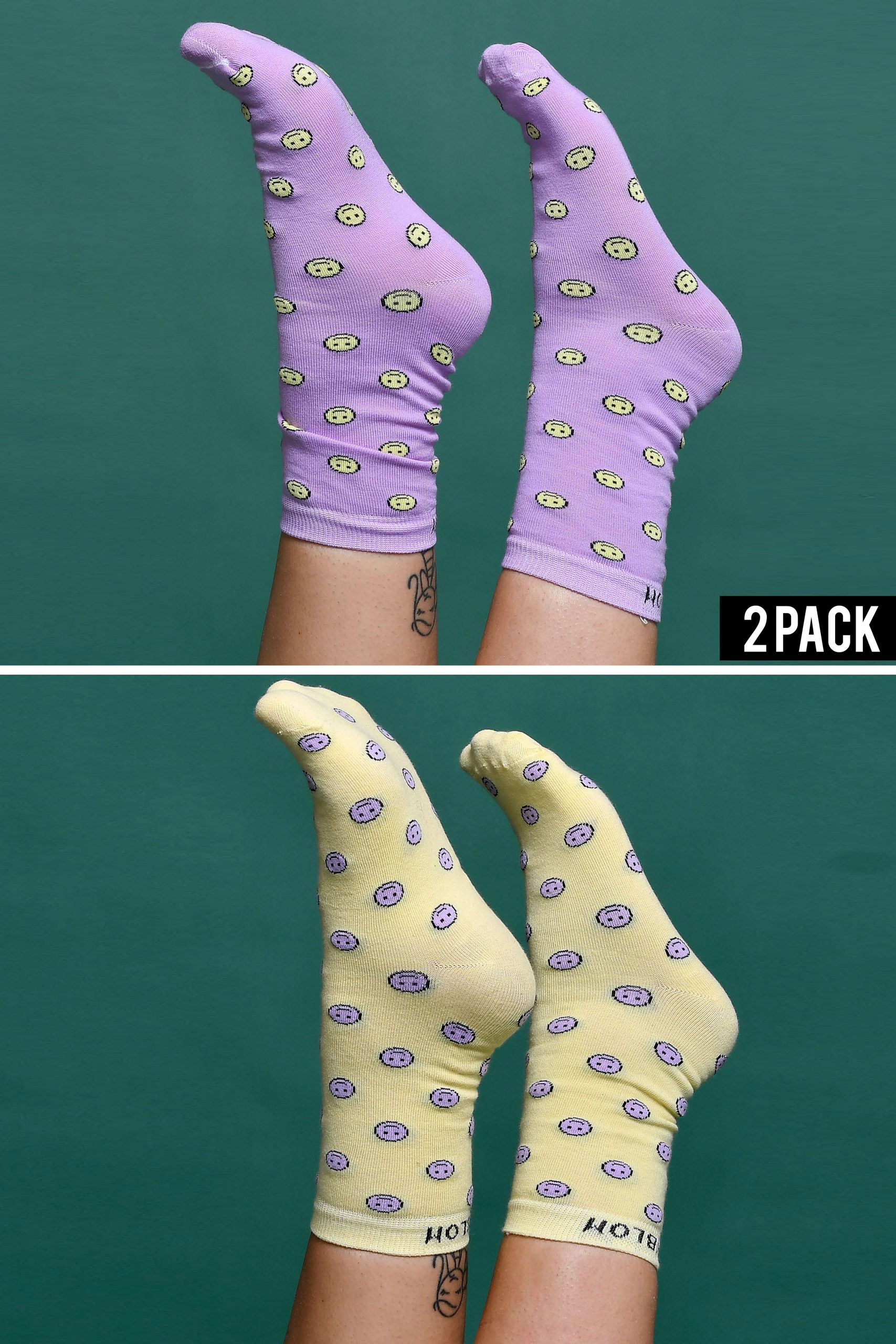 Blackblom Unisex Κάλτσες “Smiley” 2 Pack