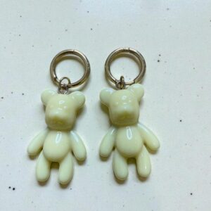 κρεμαστα χρυσα σκουλαρικια αρκουδακια ζελεδακια